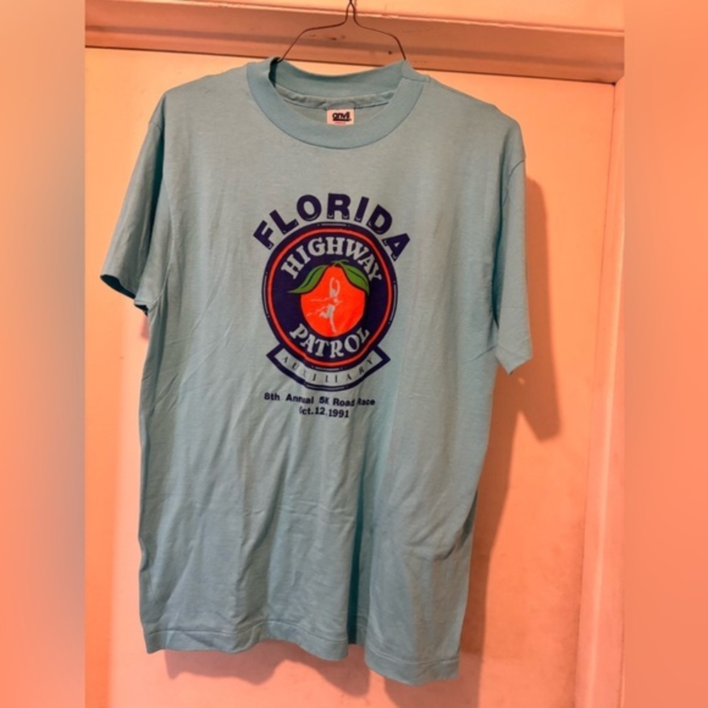 1991 Florida Highway Patrol auxiliary 5K shirt L